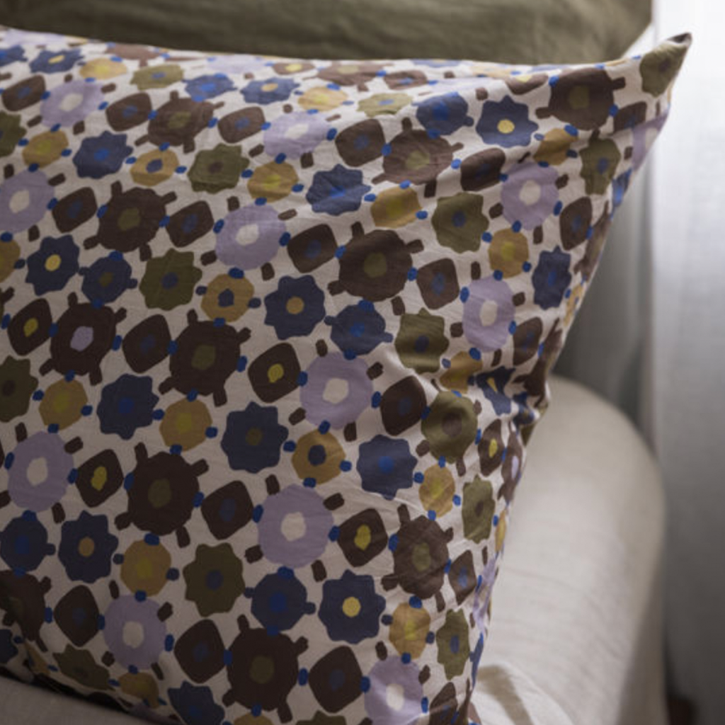 Lisbon Pillowcase Pair Pansy/Multi