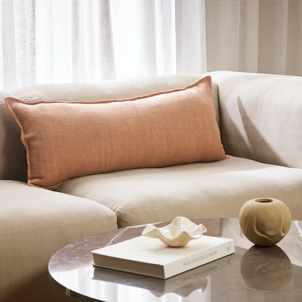 Flaxmill Cushion -Clay
