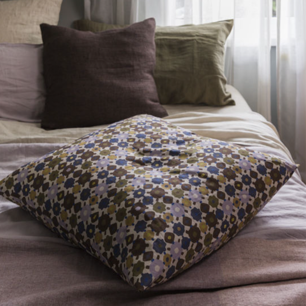 Lisbon Euro Pillowcase Pansy/Multi