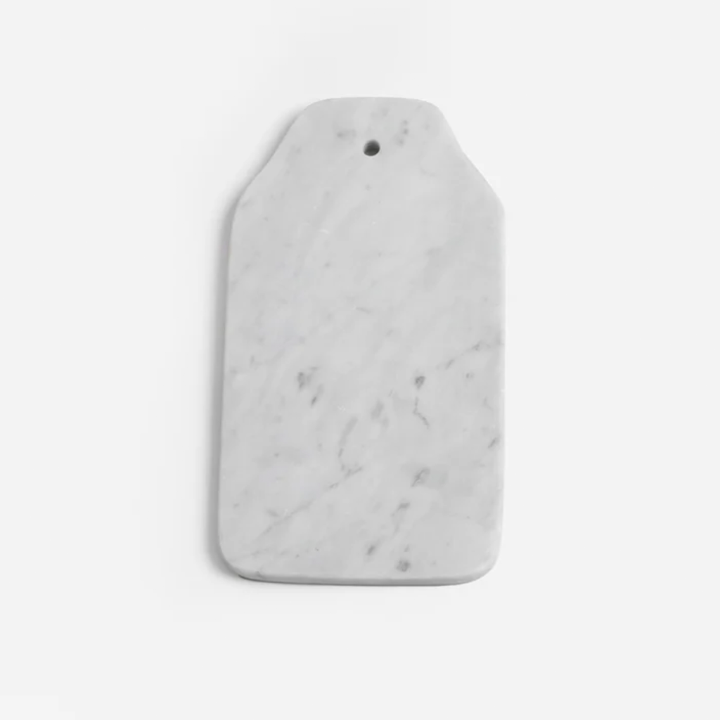 Marble Cheese Board White