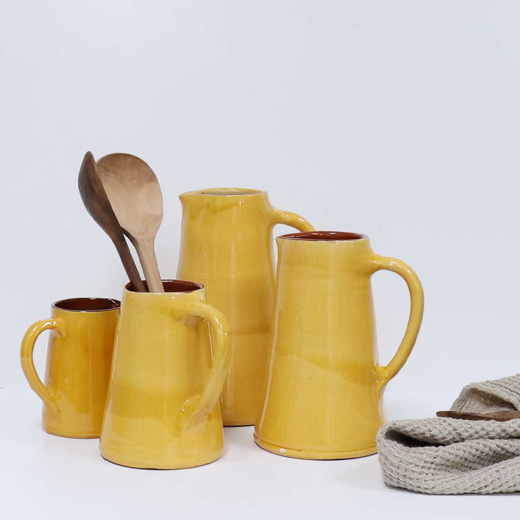 Spanish Terracotta Jug - Green