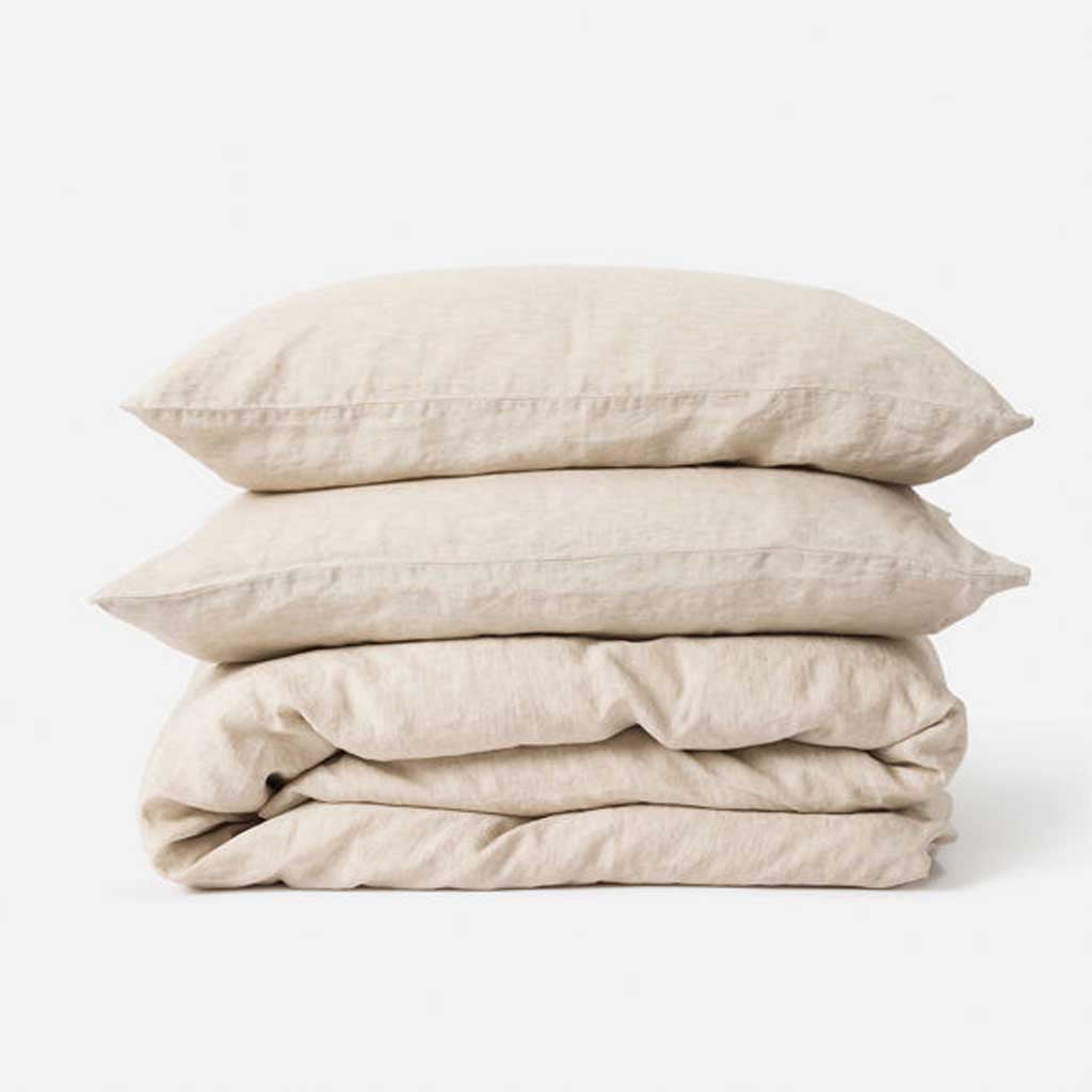 Chambray Linen Pillowcase Pair