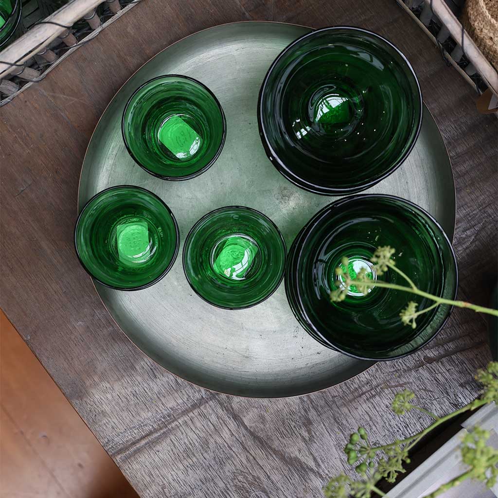 Beldi Glass Bowl - Green