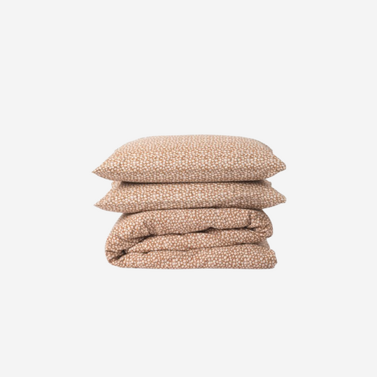 Forget Me Not Duvet Cover Toffee/Nougat