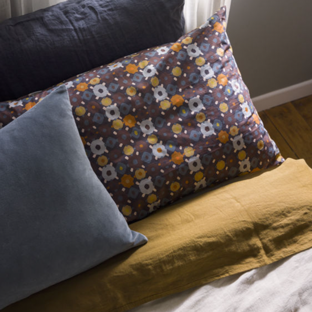 Lisbon Pillowcase Pair Blue/Multi