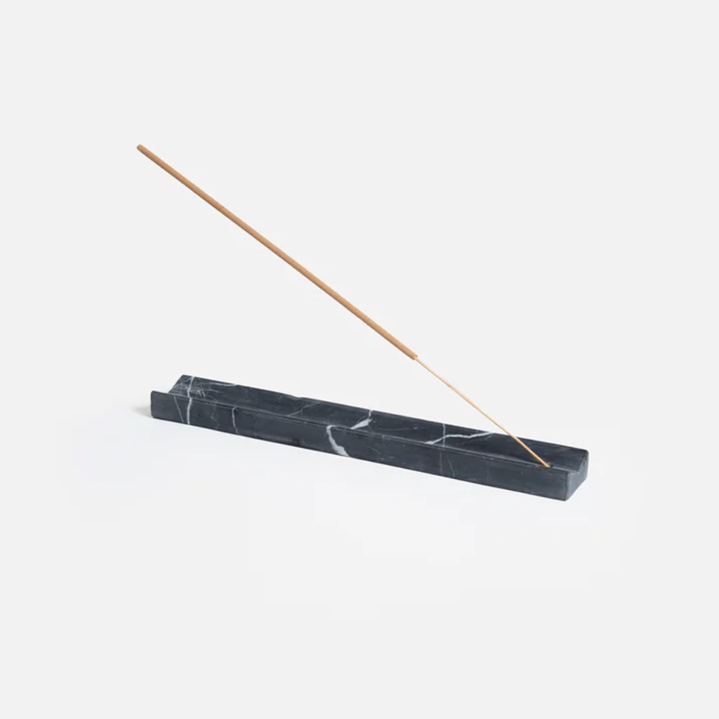 Marble Incense Holder Black
