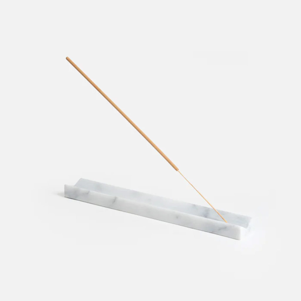 Marble Incense Holder White