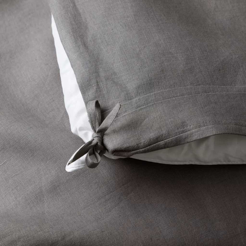 Ravello Linen Quilt Charcoal Madisons