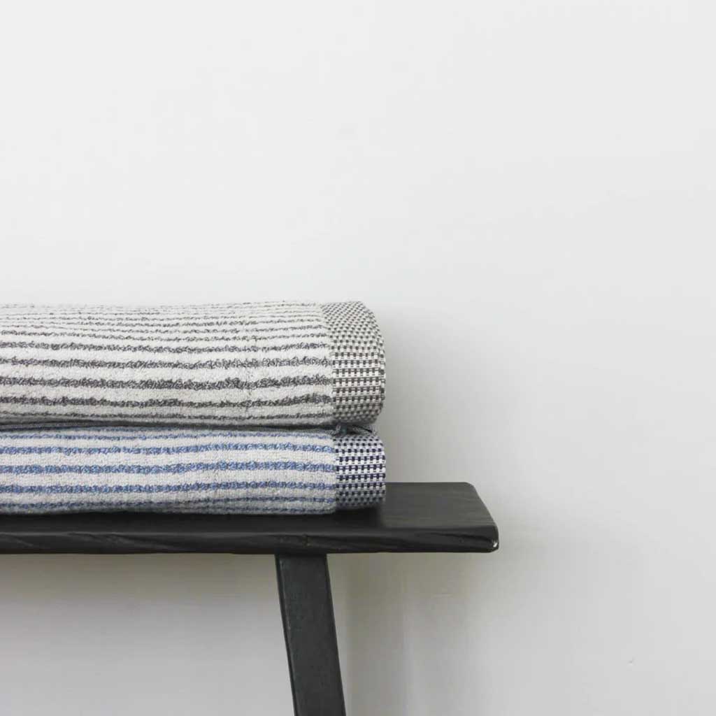 Chambray Stripe Bath Towel Madisons