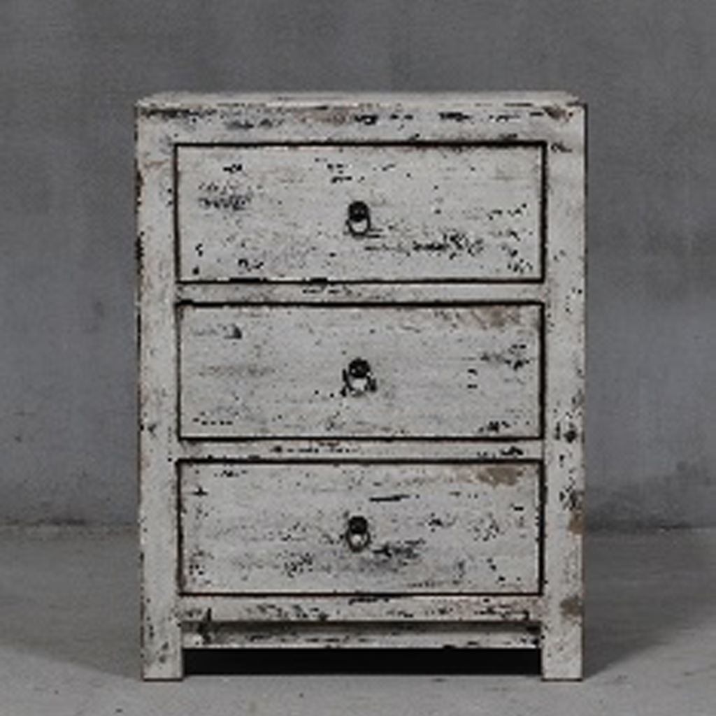 Shanxi Three Draw Bedside