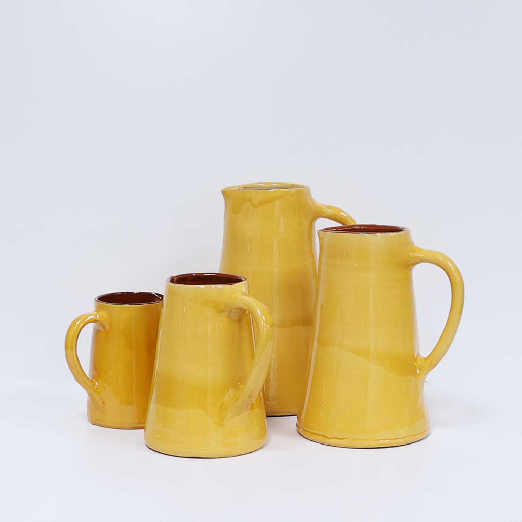 Spanish Terracotta Jug - Gold