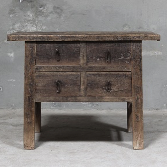 Walnut Four Drawer Table