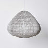 A strikingly simple pendant shade in woven polyethelyne rattan (suitable for outdoors), available in two sizes.