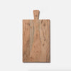 Made from richly grained acacia wood, a rectangular chopping board makes a beautiful, enduring addition to any kitchen.